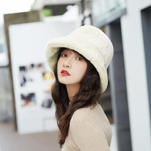 Ladies Winter Bucket Hat Cute And Warm Caps Hunting Fishing Hat Beanies Cap Hip Hop Warm Winter Hats For Women C1217