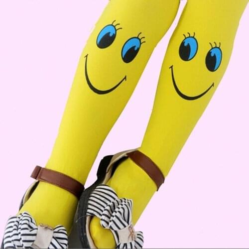 3-7 Year Girls Tights Spring Autumn Cartoon Fashion High-elasticity Slim-fit Girls' Stockings