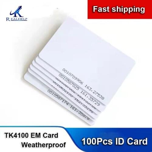 100pcs 125Khz ID RFID Proximity Cards Thickness High-quality Brand New Door Control Entry Access EM card 0.9mm