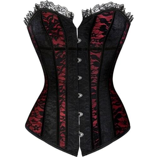 2021 Fashion Trend Womens Corset Front Buckles Off Shoulder Vintage Sexy Lingerie Body Shaping Tight Tops Cummerbund for Female