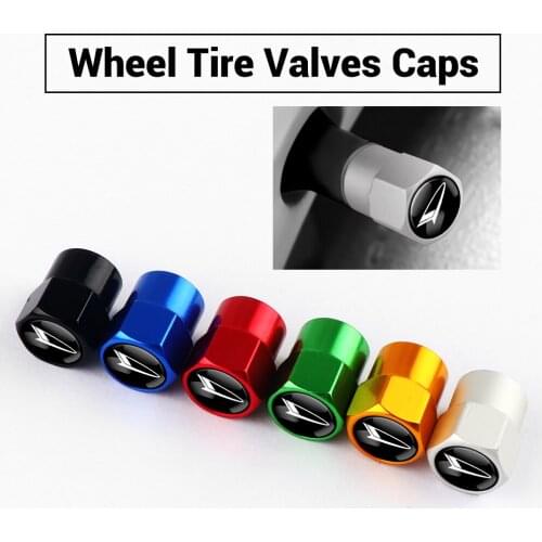 4PCS Aluminum Tire Valve Cap Car Truck Tyre Rim Valve Wheel Stem Covers for Daihatsu D-Base D-R Pico Copen Sirion Mira Materia
