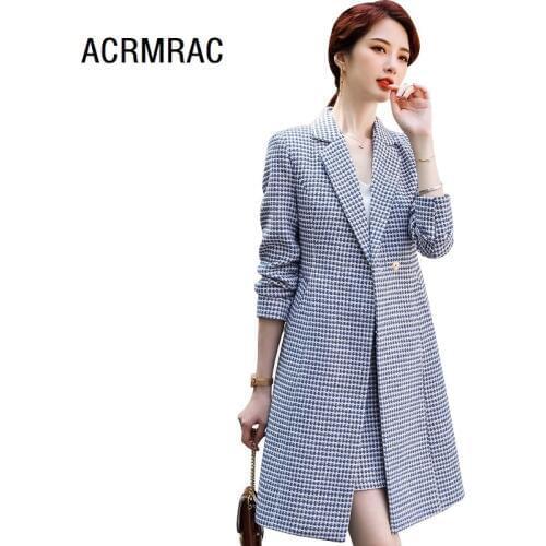 Женские брючные костюмы в клетку ACRMRAC China At AliExpress