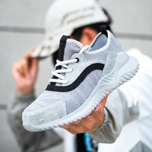 Safety Shoes And Hats Steel Toe Mens Low Oxford OutSole Work Shoes Non-slip Breathable Mesh Shoes Hiking Wear-resistant DXZ074