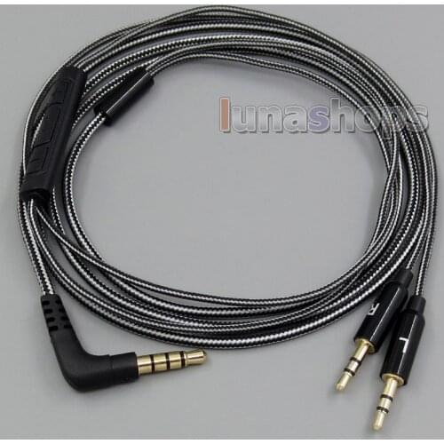Black And White + Remote Cable For Sol Republic Master Tracks HD V8 V10 V12 X3 Headphone LN005086