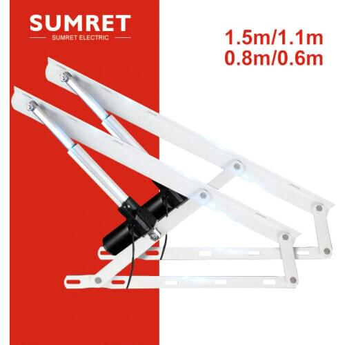 Electric remote control lift bed mechanism heavy furniture Skylight Loft Lightbox wardrobe cirmage ing stick 1.5m 1.1m 0.8m 0.6
