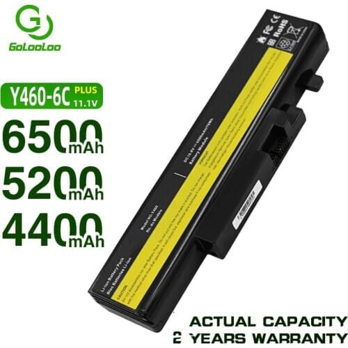 Golooloo 11.1V Laptop Battery For Lenovo L09N6D16 L09S6D16 L10L6Y01 L10L6Y01 L10N6Y01 L10S6Y01 IdeaPad Y460 Y560 B560 Y560A