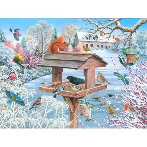 Gatyztory Diy Painting By Numbers Christmas Animals Canvas Colouring Handpainted Wall Decor 60×75cm Gift Frame