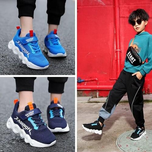 Fanshion Childrens SportsShoes boys Sneakers Casual Shoes Four Seasons Kid Sneakers Boy Breathable Soft Sole Trend Boys Girls