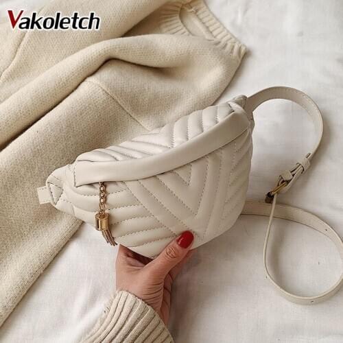 Small Simple Crossbody Bags For Women 2020 Tassel Shoulder Messenger Bag Female Fashion Handbags and Purses KL851