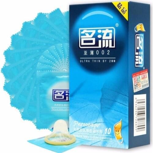 002 Condom 10pcs Flavored Condoms Ultra-thin Condoms Lubricating Condoms Sex Tools For Men Pussy Belt Jasmine Condom Flavours