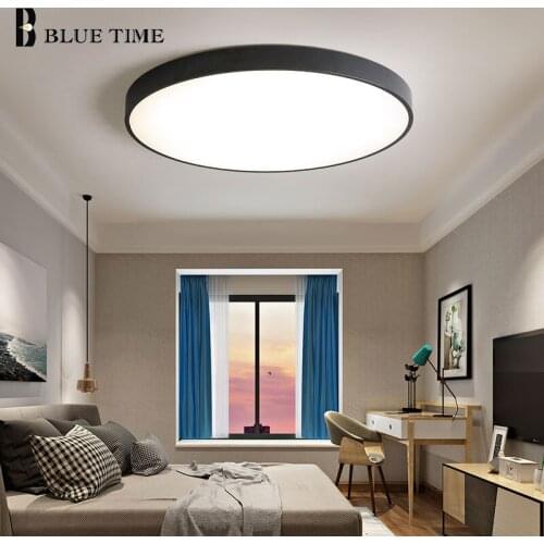 Fashion LED Ceiling Light For Bedroom Living Room Dining Room Kitchen Modern Black&White Body LED Ceiling Lamps Free shiping