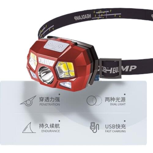 The head-mounted headlight Ear charge dig the ears of ears feces pedicure beauty shop dedicated induction lamp foot