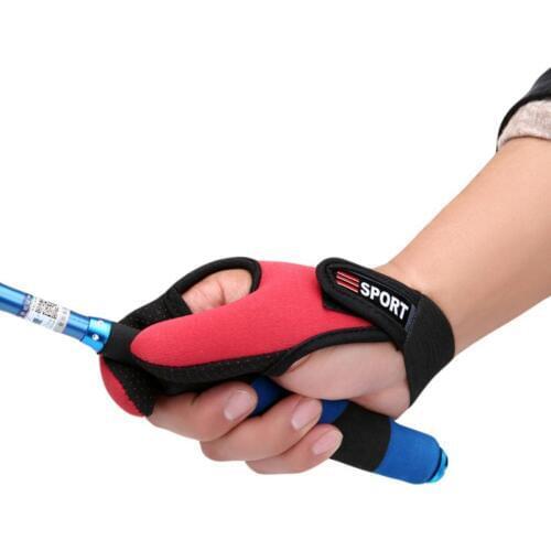 Fishing Gloves 2 Fingers Outdoor Breathable Wearable Anti-Slip Thumb and Index Finger Gloves Finger Protector Fishing Gloves