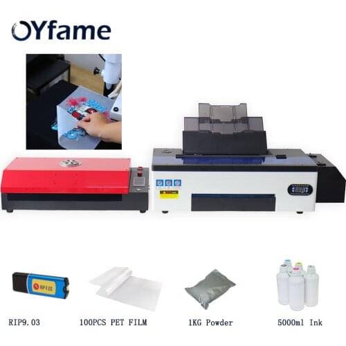 OYfame A3 DTF Printer A3 R1390 Direct Transfer Film Printing Machine A3For t shirt Print Heat Press DTF Print with PET Film Oven