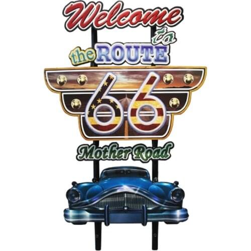 RETRO INDUSTRIAL WIND WALL DECORATION BAR CAFE HOME SOFT DECORATION WROUGHT IRON MURAL WALL SIGNS PENDANT RETRO WALL MURAL