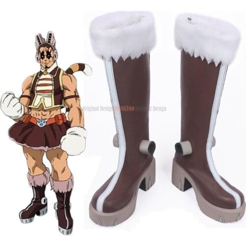 Tiger Yawara Chatora Cosplay Boots My Hero Academia Yawara Chatora Cosplay Boku no Hero Academia Brown Shoes Custom Made