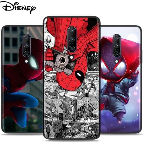 Silicone Cover Marvel Cute Spider Man For OnePlus Nord N10 N100 8T 7T 6T 5T 8 7 6 Pro Plus 5G Phone Case Shell