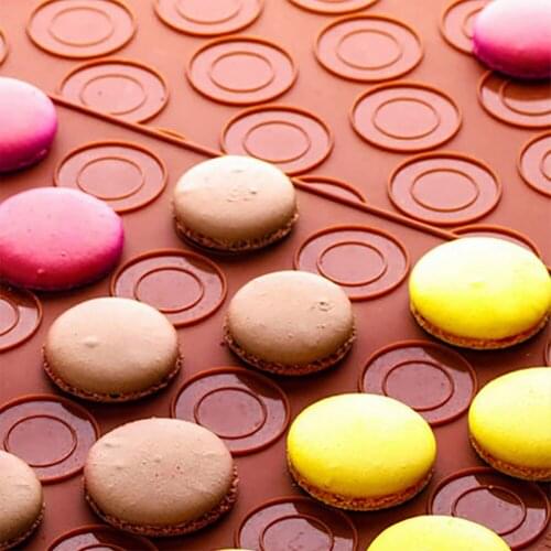 30/48 Holes Silicone Macaron Baking Mat Silicone Mat For Oven Non-Stick Baking Macaron Cake Pad Bakeware Pastry Baking Tools