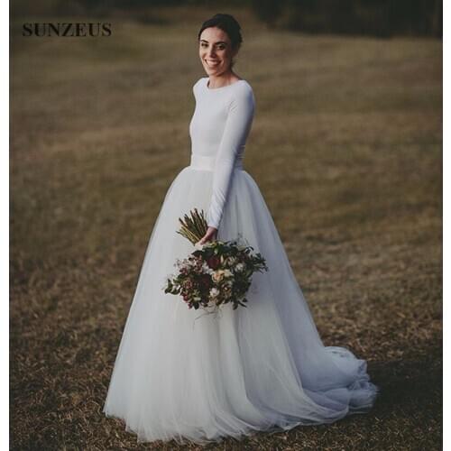 Свадебные платья с длинным рукавом Sunzeus China At AliExpress