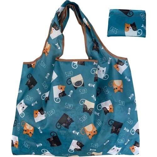 Light Waterproof shopping Bag Handbag Environmental Protection Bag Oxford Cloth Thickened Nylon Grocery Bag Reusable