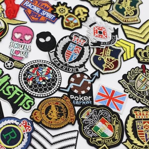 Clothing Thermoadhesive Patches Stickers Iron-on Transfers for Clothing Sticker Sewing Accessories Decal Patch Badge
