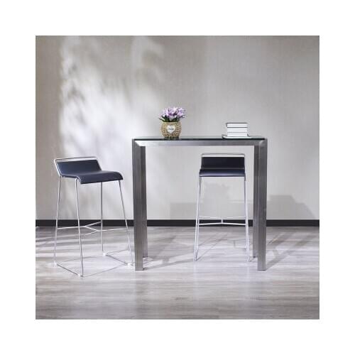 Chinafurniture fashion simple stainless steel bar chair high stool home cabinet chair counter chair