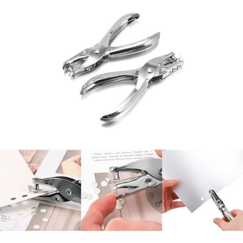 1pcs Handheld Metal Plier Puncher Portable Paper Cut Single Hole Tools For Scrapbooking Crafts punch Accessories
