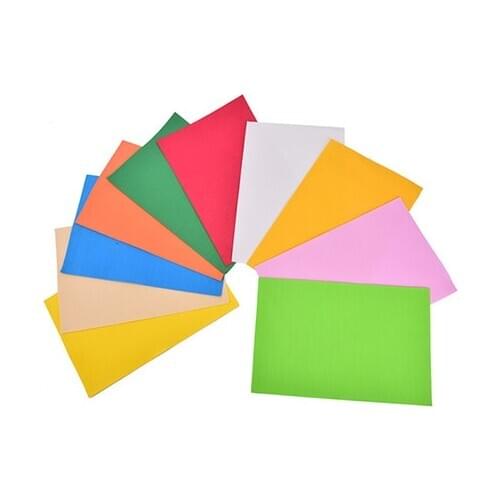 10pcs/lot Lowest Price 10 color A4 Thick Multicolor Sponge Foam Paper Fold scrapbooking Paper Craft DIY