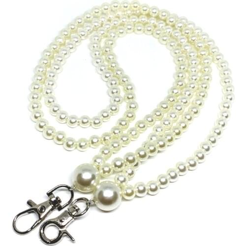 37cm Long Plastic Imitation Pearl Mobile Phone Strap Hanging Chain Fashion Bag Decoration Chain for Hardware Accessories DIY