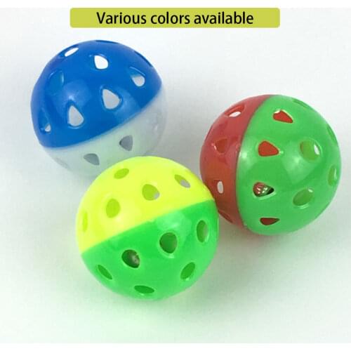 6Pcs Toys for Cats Ball with Bell Ring Playing Chew Rattle Scratch Plastic Ball Interactive Cat Training Toys Pet Cat Supplies