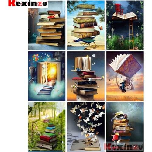 KEXINZU Diamond painting "Tree house sceneryt" Full Square/Round Drill Wall Decor Inlaid Resin Embroidery Craft Cross stitch