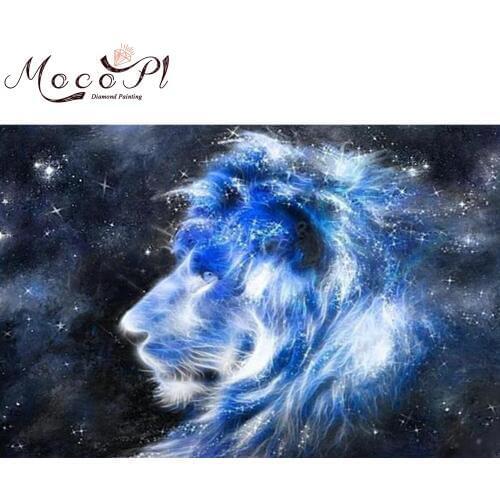 Lion,Diamond Painting,Cross Stitch,Full,Animal,Diamond Embroidery,Round/Square,Needlework,DIY,Mosaic,Gift,Home Decor,Art,MOCOPL