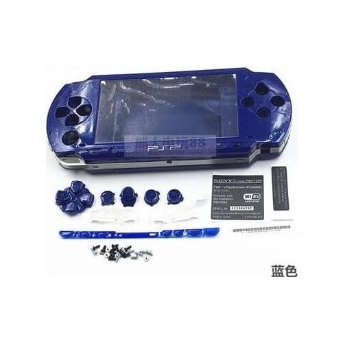 Free Shipping 6 Colors For PSP 1000 PSP1000 Full Housing Shell Cover Case Replacement Buttons Kits