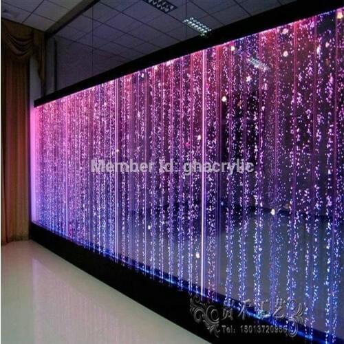 Large long LED water bubble wall,Experienced design LED water bubble wall