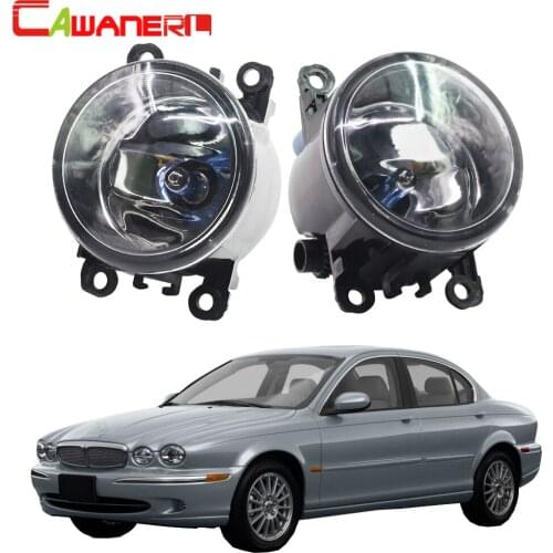 Cawanerl 1 Pair H11 100W Car Light Halogen Bulb Fog Light DRL Daytime Running Lamp 12V For Jaguar X-Type (CF1) Saloon 2001-2009