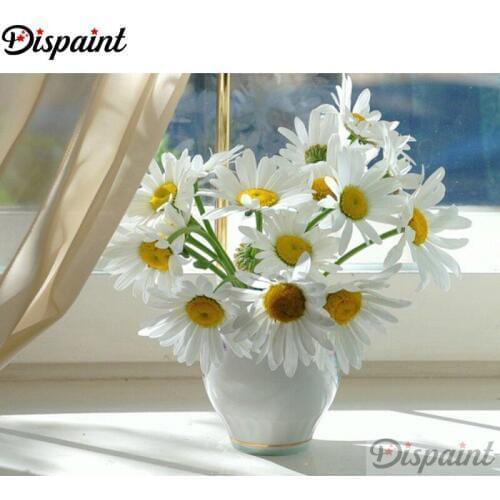 Dispaint Square/Round Drill 5D DIY Diamond Painting "Flower landscape" Embroidery Cross Stitch Full Rhinestone Decor A27521