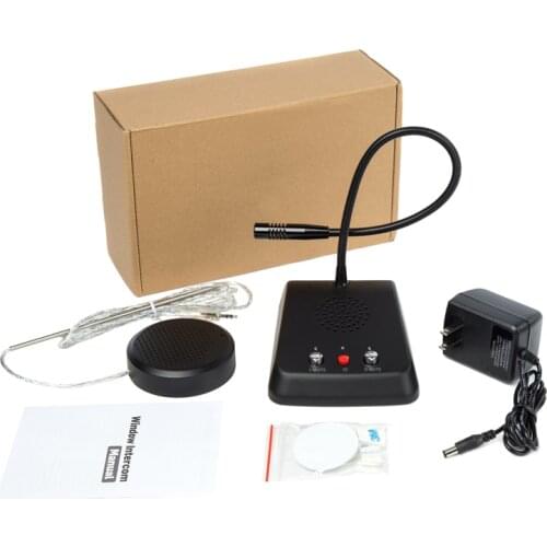 2 way wired intercom E361 service Interphone for bank office window counter window intercom full-auto