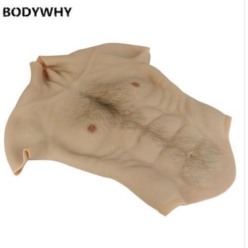 Realistic Fake Muscle Belly Macho Realistic Silicone Artificial Simulation Muscle Man Skin Up Body
