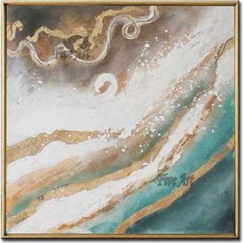 Latest Abstract Gold Textured Oil Painting Art Unframed Hand Painted Abstract Paintings Wall Art High Quality Wall Hanging