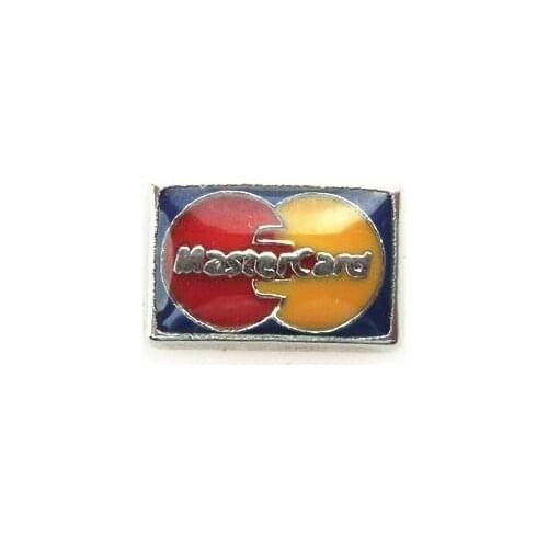 Hot selling 20pcs/lot mastercard floating charms living glass memory floating lockets