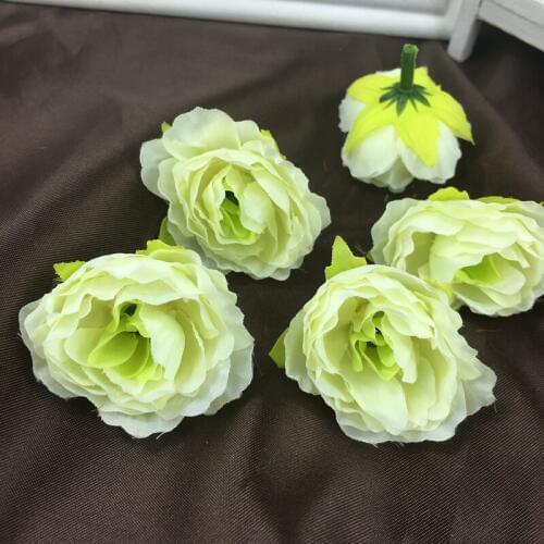 Hot sale 50 pieces 3-4cm Artificial small hibiscus flower Head Scrapbooking Flowers DIY wedding accessories Home Decoration
