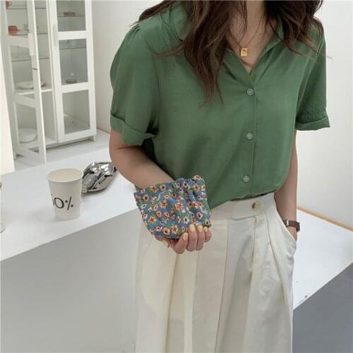 Small cute floral earphone storage bag travel cosmetic lipstick organizer catton coin mini handbag