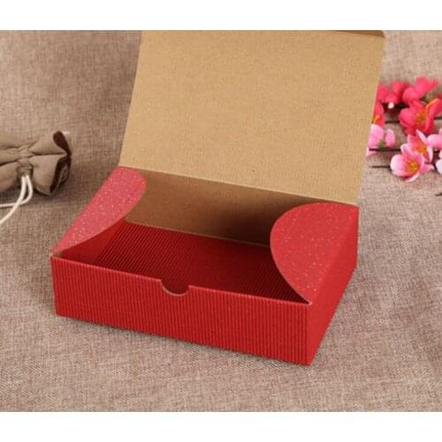 Red handmade small jewelry unique gift box packaging --- DH11992