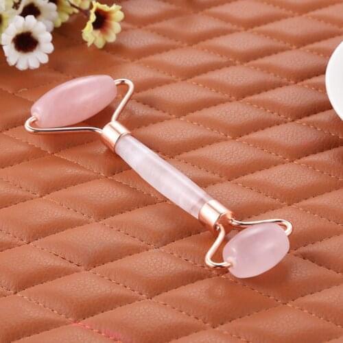 Face Massager Massager For Face Lift Up Jade Stone Roller Rose Quartz Natural Crystal Stone Slimming Facial Massage Roller