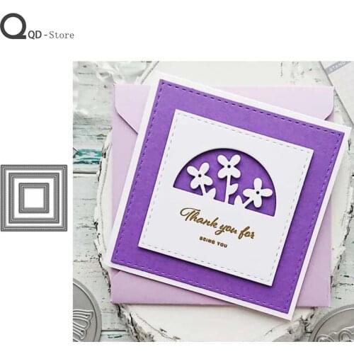 Dotted Box Metal Cutting Dies New Scrapbooking Handmade Tools DIY Card Make Mould Model Craft Decoration 2021 New Metal Dies