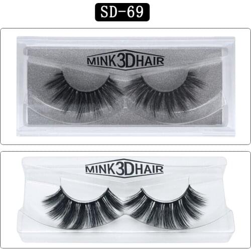 Xinleyong Mink lashes 100% Thick real mink false eyelashes natural for Beauty Makeup Extension fake Eyelashes false lashes
