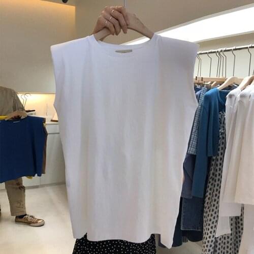 Solid White Women T-Shirts Summer New 2021 O-Neck Casual All Match Female Pulls Tops Tees