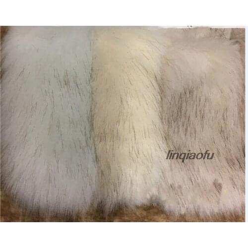 Dyed fox fur fabric High-grade faux fur fur collar plush fabric,:170*90cm (one yard) One pcs