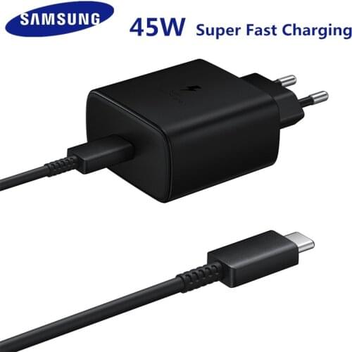 20 PCS 45W Original Super Fast Charging Travel Charger EP-TA845 PD Adapter with PD type-C Cable For Samsung Galaxy S20 Note20