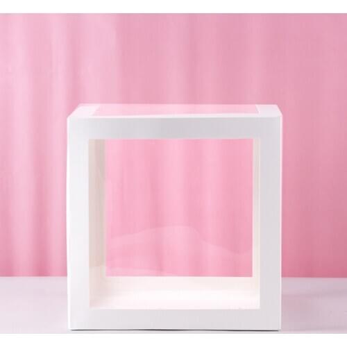 A-Z letter Name Transparent Balloon Box Boy Girl Party Gift Box Wedding Decoration Birthday Party Gift Decorations Supplies